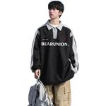 Унисекс поло BEAR UNION, черный - фото