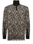 Dolce & Gabbana кружевная рубашка, черный - фото