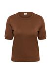 Футболка Kaffe Curve Basic T-shirt, Soft Silt/Brown - фото 5