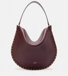 Кожаная наплечная сумка Oskan Medium Isabel Marant, Burgundy - фото