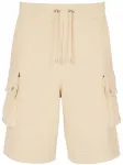 Шорты карго с тисненым логотипом BALMAIN, нейтральный - фото