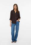 Блуза Vero Moda VMBUMPY L/S NEW NOOS, Chocolate Torte/Brown - фото 2