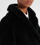 Шерстяное пальто Yves Salomon, черный - фото 4