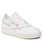 Кроссовки женские высокие Reebok ClubC Double, белый/персиковый - фото