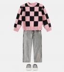 Хлопковый свитер в клетку Gertina Molo, Black Rose Check - фото 2