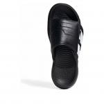 Шлепанцы adidas Lightblaze Slides 'Black White' - фото 5