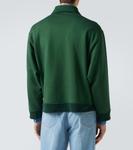 Хлопковый джерси свитшот с логотипом Miu Miu, Verde - фото 4