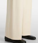 Прямые брюки с высокой талией Fforme, кремовый - фото 5