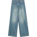 LOW CLASSIC Джинсы женские голубые SS24 - фото 3