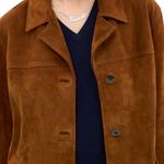 COACH Кожаная куртка женская, Light Brown - фото 4