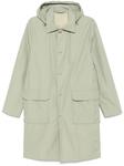 Тренч с капюшоном Eleventy, зеленый - фото