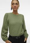 Блуза VMFLOWER Vero Moda, зеленый - фото 4