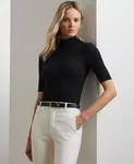 Облегающая водолазка Lauren Ralph Lauren, черный - фото 3