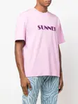Футболка с вышитым логотипом Sunnei, розовый - фото 3