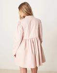 Мини-платье с бантом в пудрово-розовом цвете Ghospell - фото 4