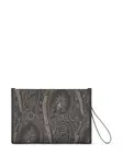 Клатч с принтом пейсли ETRO, черный - фото 2
