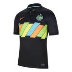 Футболка inter milan 21 22 стадион третья футбольная майка Nike, черный - фото