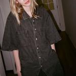 Рубашка унисекс из коллекции Smiley, черная Drew House, черный - фото 9