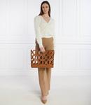 Сумка-шоппер TWINSET + marsupio Lila, коричневый - фото 3