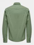 Рубашка узкого кроя Only & Sons, зеленый - фото 4