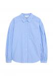 Блуза Marks & Spencer STRIPED BOXY, Blue Mix/Mottled Blue - фото 4
