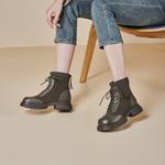 Ботинки Martin Boot женские Gemeiq, хаки - фото 26