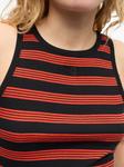 GANNI топ в полоску, оранжевый - фото 5