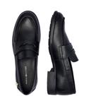 Лоферы женские Tommy Hilfiger кожаные с монограммой, черный - фото 4