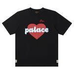 Футболка Palace x Evisu Heart, черная - фото