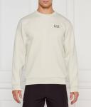 Толстовка мужская Ea7 с вышивкой на спине, экрю - фото