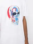 Футболка с принтом Solarised Skull Alexander McQueen, белый - фото 5