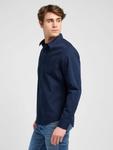 Рубашка на пуговицах классического кроя Lee Patch Shirt, синий - фото 6