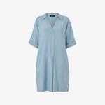 Платье мини Whistles Melanie с v-образным вырезом, голубой - фото