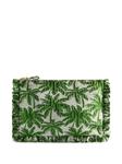 La DoubleJ клатч с оборками и принтом, зеленый - фото