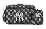 Сумка через плечо унисекс MLB Monogram Collection, Черный - фото
