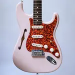 Fender LTD American Professional II Stratocaster Thinline в цвете Transparent Shell Pink - фото