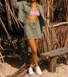 Камуфляжная рубашка-куртка Sunset Sands в цвете агавы Roxy, зеленый - фото 5