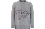 Свитер детский Dior, серый - фото