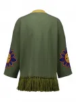 Туника с бахромой PAULA, зеленый - фото 2