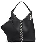 Сумка-хобо Paula Extra Large DKNY, Black/silver - фото