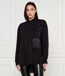 Рубашка женская Desigual свободного кроя с декором, черный - фото