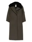 Однобортное пальто BLUMARINE, зеленый - фото