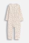 Хлопковый детский комбинезон Coccodrillo, бежевый - фото