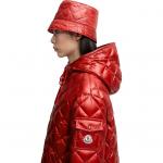 Куртка-рубашка с молнией на стежке Moncler, красный - фото 5