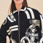 Куртка на молнии HERMES 2010-х годов, черно-синяя - фото 7