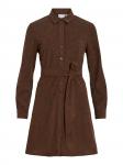 VILA Платье-рубашка 'VIELSA' в коричневом цвете - фото