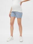 Джинсовые шорты MAMALICIOUS Regular Jeans Malta, цвет blue/white - фото 2