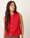 Жилет без рукавов Mango красного цвета - фото 2