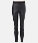 Кожаные узкие брюки Brunello Cucinelli, черный - фото