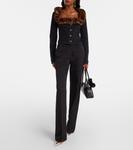 Хлопковая куртка Blumarine, черный - фото 2